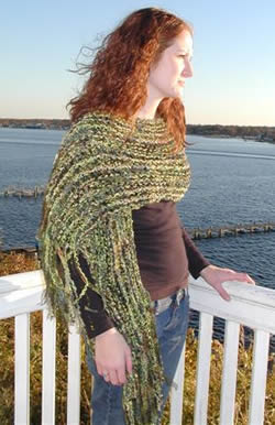 Green Ribbon Shawl